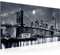 Runa Art Wandbild New York City 1 Teilig 100 x 40 cm Modern Bild auf Vlies Leinwand Skyline Wohnzimmer Büro Schwarz weiss 606712a