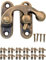 FUXXER 12x Antik-Verschlüsse Rast-Haken, Metall-Haken, Bronze Design, 32 x 28 mm