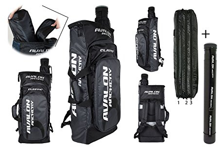 Avalon New Classic Rucksack Bogenrucksack mit Pfeilröhre dunkelgrau