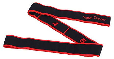 Stretchband, Dilwe 8 Loops Elastischer Widerstand Übungsband für Balletttanz Yoga Pilates Gymnastik Pullup Assist/Muskelaufbau/Stretching/Physiotherapie und Mehr(Rot)
