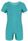 Freebily Kinder Jungen Mädchen Ballettanzug Kurzarm Sportbody Ballett Trikot Tanz-Body Gymnastik Overall Ganzanzug Turnanzug in Gr. 104-164 Türkis 128