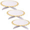 FAIRYRAIN 3 Pack of One Tier Cardboard Cupcake Cake Stand Dessert Holder for Birthday Wedding Baby Shower Decoration (White)