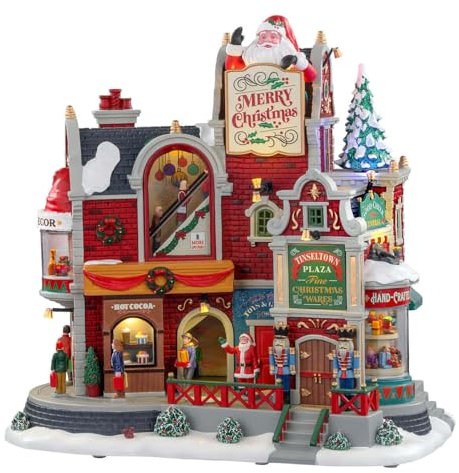 Lemax 05700-UK Christmas Village Sights & Sounds: Tinseltown Plaza