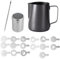 Stainless Steel Barista Milk Jug - 350ml Black, Ideal for Coffee Machine - Frothing Pitcher