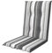 Doppler / Midilehner Living/Gartenstuhlauflage/Midilehner/Grau Gestreift/ca. 110 x 48 x 6 cm