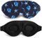 Augenmaske Schlafmaske,lichtblockierende Augenmaske,Bequeme & Verstellbare Schlafmaske für Damen und Herren,3D Schlafmaske,für Unterwegs,Schichtarbeit (Ozeansterne)