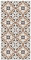 Panorama Alfombra Vinílica Cocina Baño - Varios Tamaños - (Hidráulica Flor Marrón 60x110 cm)