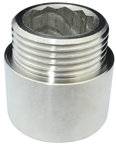 AERZETIX - C58485 - Rallonge raccord de jonction droit à visser - filetage mâle/femelle 3/4 - longueur 20mm - en métal