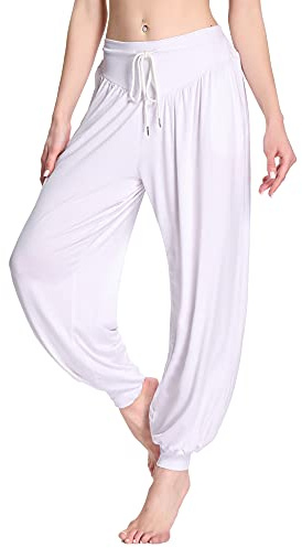 Terecey Pantaloni Harem Donna Vita Alta con Tasche Fondo Elastico Casual