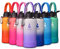 Farsea Isolierte Wasserflasche mit schützendem Silikonstiefel, Paracord-Griff und 2 Deckeln (Strohhalmdeckel und Ausgussdeckel), BPA-frei (900 ml, weiß/lila Ple)