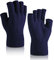 SATINIOR 2 Paar Fingerlose Handgelenk Handschuhe Halbe Handschuhe Fingerlose Fäustlinge für Erwachsene und Kinder (Marineblau)