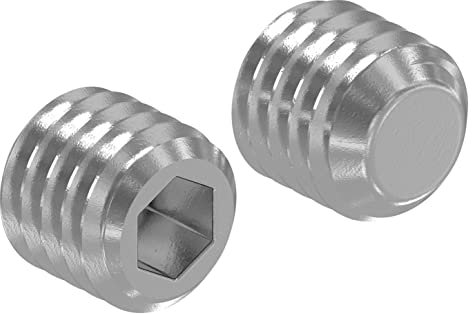 STEINBACHER© | (20x) Tornillo prisionero de acero inoxidable M4 x 4, A2, DIN 913 / ISO 4026