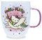 Silver Buffalo Sanrio Hello Kitty Unicorn - Taza de cristal con mango de purpurina | Taza de café para espresso, té con leche Boba | Capacidad para 14 onzas