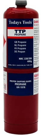 Propane 400g Bottle Disposable Gas Cylinder for Blow Torch Jet Burner Torch Tools Plumbing Canisters for Plumbers Soldering Torch (3)