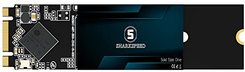 S SHARKSPEED SSD 4To M.2 2280 SATA 3 80mm 6Go/s 3D NAND Disque Dur SSD Interne pour PC de Bureau et Portable(4To M.2 2280)