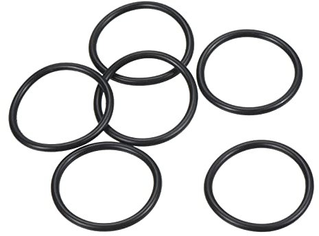 PATIKIL 20 Stück Dichtungsringe O-Ringe Gummidichtung 30mm AD 26mm ID 2mm Dicke Nitrilgummi Unterlegscheibe Dichtungssatz Gummischeiben für Auto Klimaanlage Wasserhahn Rohr Schwarz