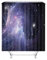 Badvorhänger, Duschrollo Schwarz für Badewanne Lila Galaxis Duschvorhang 150x200 Polyester Bad Vorhang Badezimmer Dekoration