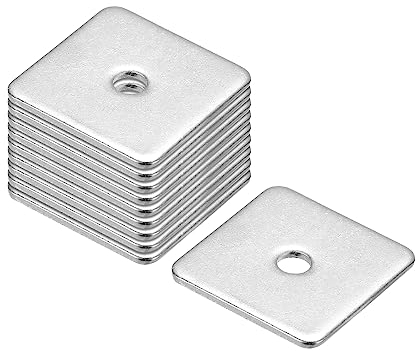QUARKZMAN 10Stk Quadrat Unterlegscheibe M5x30x30x2mm 304 Edelstahl Quadrat Platte Unterlegscheiben Flach Pad Abstandshalter Dichtung für Hardware Verschluss