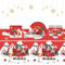 Platos de papel y servilletas de Navidad Set Decoraciones para 16 invitados, Vacaciones Dibujos Animados Santa Claus Vajilla con tazas y pajitas, desechables Feliz Navidad (Tablewere Set Nutcracker
