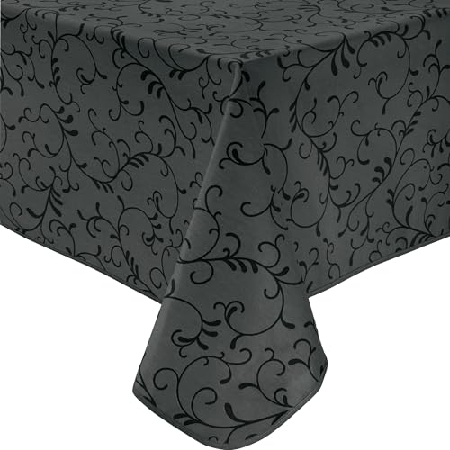 Erwin Müller Tischdecke Essen abwaschbar Graphit Größe 130x170 cm