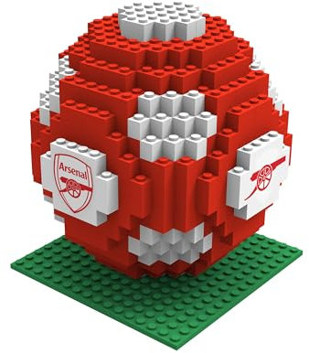 FOCO Offizielles Lizenzprodukt Arsenal FC BRXLZ XL-Steine 3D-Fußball-Aufbau BAU-Set