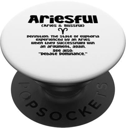 Ariesful - state of euphoria experienced by an Aries PopSockets mit austauschbarem PopGrip