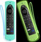 PIUAMUNKJ for 2023 Fire TV Stick 4K Max (2nd Gen) /Omni Series/Insignia/Toshiba/Fire TV 2-Series/4-Series- Alexa Voice Remote Control Silicone Cover with Lanyard（Mint+Luminous Green）