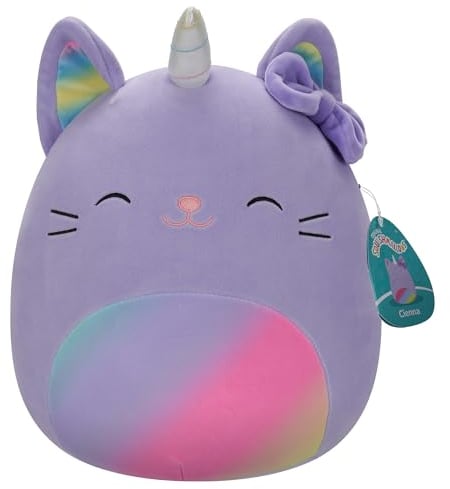 Squishmallows SQCR05414 - Cienna das Caticorn 30 cm, offizielles Jazwares Plüsch, superweiches Kuscheltier