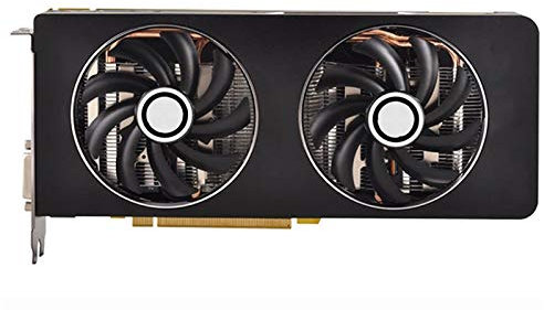 Taygate Carte Graphique de Jeu Fit for XFX R9 370x 2G D5 Cartes Graphiques 256bit GDDR5 Carte vidéo Fit for AMD Radeon R9-370X Curacao XT Cartes R9370X 2GB HDMI DVI