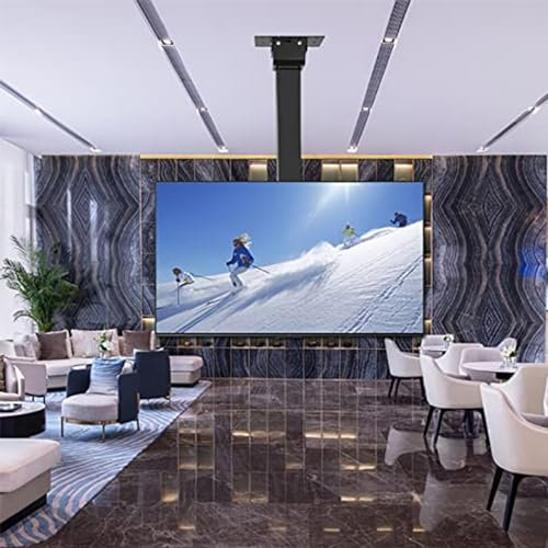 THEGA TV-Lift TV-Halterung - Motorisierte Verstellbare Decken-TV-Halterung, Passend Für Die Meisten 26-75-Zoll-Fernseher, Mit Fernbedienung Und Schaltersteuerungsdesign TV Halterung