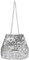 HIOQFR Glitzer Tasche Damen Abendtaschen Silber Pailletten Handtaschen Klein mit Kettentasche Clutch Mini Schultertaschen Elegant Eimertasche Hobo Crossbody Bag Frauen Umhängetasche Casual Handbags