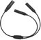 Annadue GA Doppelstecker auf XLR Headset Adapter, Kompatibel mit den Meisten Luftfahrt Headsets Großer Marken