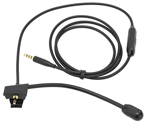 Microphones D'enregistrement Et Accessoires, Câble Audio pour Microphone, Câble De Jeu avec Interrupteur Muet, Câble Micro pour QC35 QC35 II