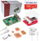 TurboBit Raspberry Pi 5 Starter Kit 8GB, Pre-installed Raspberry Pi OS Bookworm (64x) 128GB, RP5 Case Red/White, 27W 5.1V 5A USB C Power Supply, 1pcs HDMI Cables, 4 Copper Heatsinks, HDMI Cable