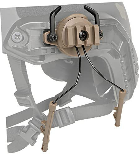 Parliky Helmet Rail Adapter Set for 19-21mm Guide Rail Headset Holder Accessory Compatible Outdoor Helmet Suspension