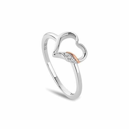 Past Present Future® Sterling Silver Heart Ring with Topaz N