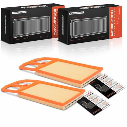 Frankberg 2x Filtro aria Benzina Compatibile con Golf IV 1J1 Golf IV Variante 1Jolf Van IV Variante 1J5 Polo 6N1 Polo 6N2 Leon 1M1 Arosa 6H1 Ibiza II 6K1 Replace# 032129620C