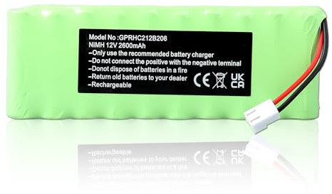 12 V 2600 mAh GP210AAHCB10BMX, GPRHC212B206 Ersatzakku Kompatibel mit Rollladensteuerung Roto, WDT-S RT2-SF Solar Funk G2/G3/G4 CCTV, Aussenrollladen ZRO SF