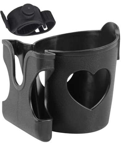 Scooter Cup Holder, Adjustable Stroller Phone Holder, Electric Scooter Bottle Mount, (8.5cm Diameter), Walker Accessories for Pushchair and Mobility Aid