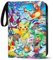 Karten Sammelalbum für Pokemon Karten, 400 Karten Kapazität, PU-Leder, wasserdicht, mit Reißverschluss, 4-Taschen Design, langlebiger Sammelordner für Sammler