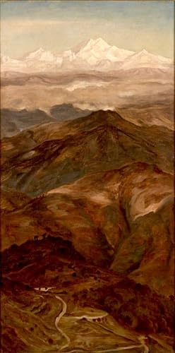 SERENDIPITP Kunstdruck Leinwand Wandkunst Bild Druck Kunst Gemälde Bergkette von archer Leinwand Wandkunst Poster für Wanddekoration 60x90cm