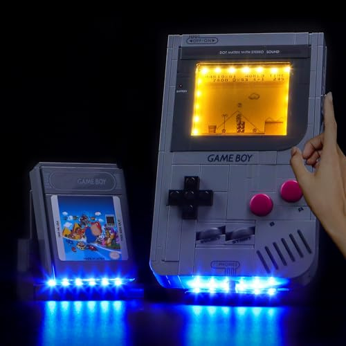 Touch-Version Licht-Kit Kompatibel mit Lego Game Boy 72046 (Kein Modell), Led Beleuchtungs Set Compatible with Lego 72046 Game Boy Bausteinen Modell
