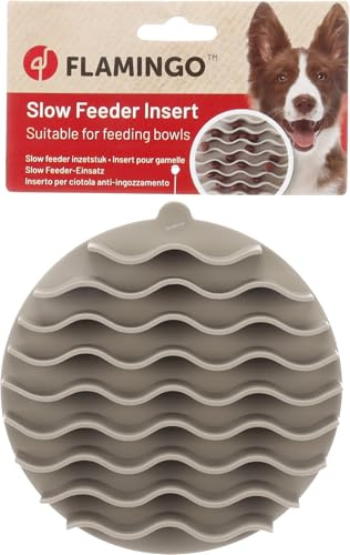 Flamingo Slow Feeder-Einsatz KAJA Taupe Durchmesser 15CM