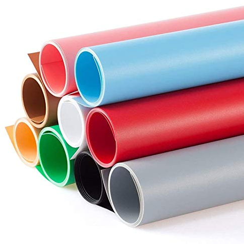 Selens PVC Photography Backdrop Background Vinyl 100x200cm White/Black/Green/Grey/Blue/Pink/Red/Yellow/Brown Kit Photo Studio Waterproof Matte for Food Product Portrait Pet Flat Lay Shooting 9 Color