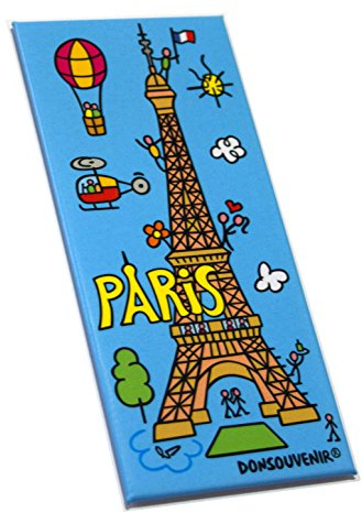 Magnet Paris. Modelle: Eiffel-Turm. Magnet FÜR DEN KÜHLSCHRANK. DONSOUVENIR.