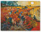 Wandkings Leinwandbilder von Vincent van Gogh - Wähle ein Motiv & Größe: Der rote Weingarten in Arles - 80 x 60 cm