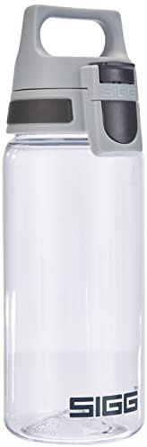 Sigg - Tritan Water Bottle - Total Clear ONE Antracite - Suitable For Carbonated Beverages - Dishwasher Safe - Leakproof - Lightweight - Scratch Resistant - BPA Free - Antracite - 0.5L