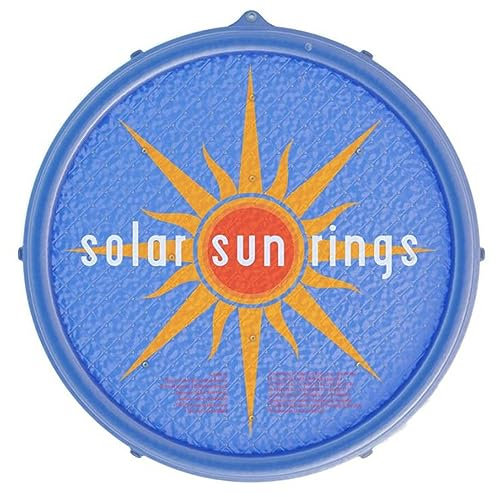 Solar Sun Rings 60 Inch Above Ground or Inground Swimming Pool Hot Tub Spa Heating Accessory Circular Heater Solar Cover, Blue (Cover Only)