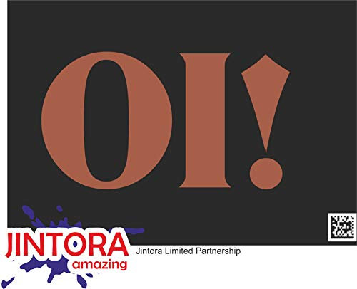 JINTORA - Autoaufkleber Tuning - Auto Aufkleber - Oi! - 178x99 mm -Auto Aufkleber - Bus - Fenster - Heckscheibe - Camper - wetterfest - Outdoor Sticker - Auto Deko - LKW - Tuning Selbstklebend - braun