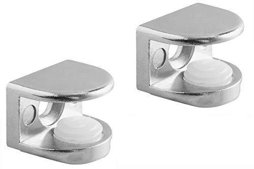 2X Glass Shelf Support Bracket for Panels 5-8mm